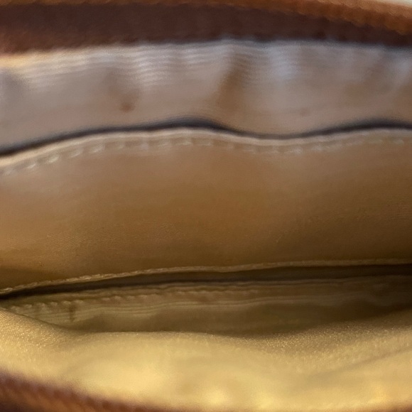 Coach Signature Brown and Tan Wristlet - Picture 3 of 3